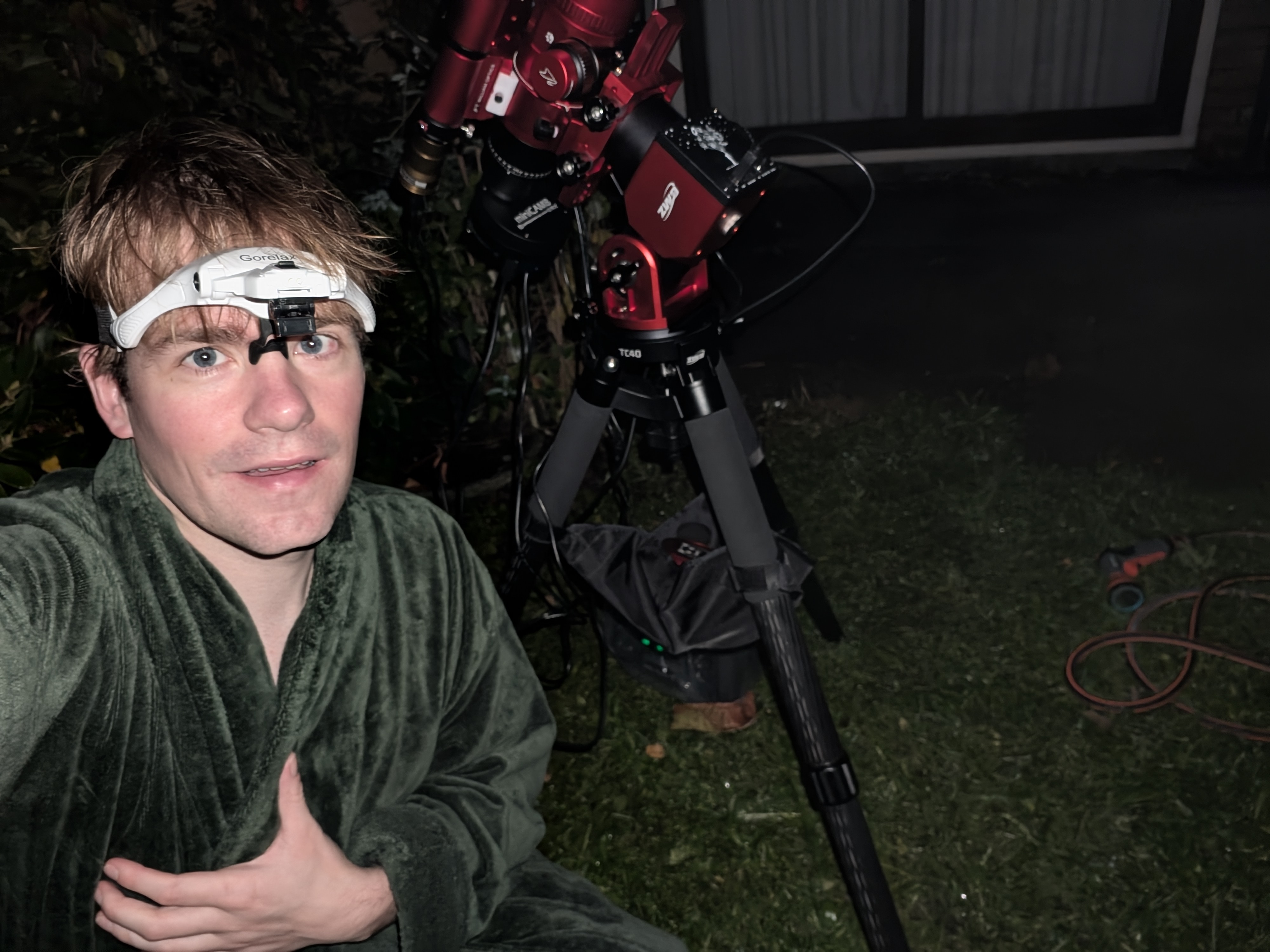 Doing the telescopexperiment!
